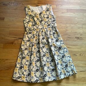 Sweet Handmade Floral Print Dress w Pockets